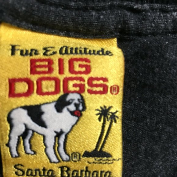 #58 Big Dogs Santa Barbara Gray it's Five O'Clock Somewhere Gray T-Shirt Men XXL - Picture 11 of 12